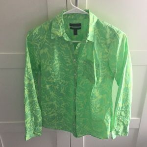 Fun bright J Crew button down ‘boy’ style shirt